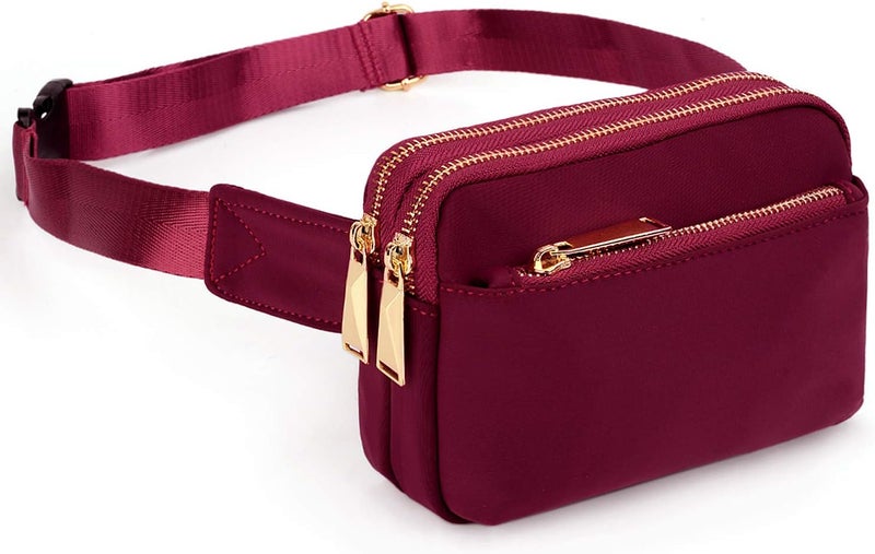 UTO Fanny Pack for Women Crossbody Trendy Fashion Belt Purse Chest Waist Hip Bumbag for Outdoor Shopping Travel Hiking - Image 1